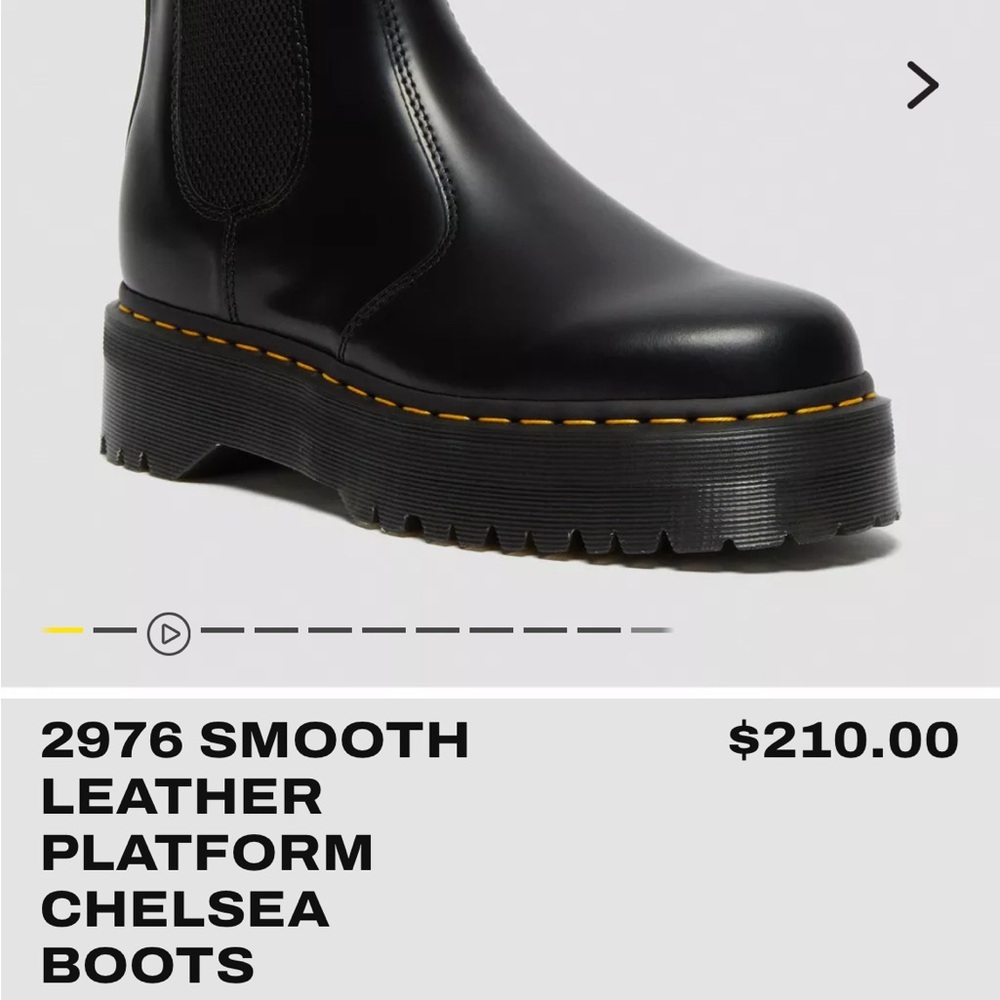 Dr. Martens Black Platform Chelsea Boots - Picture 8 of 8